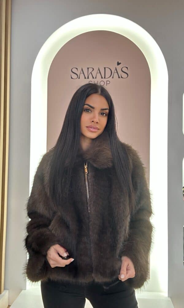 Chaqueta Pelo Chocolate