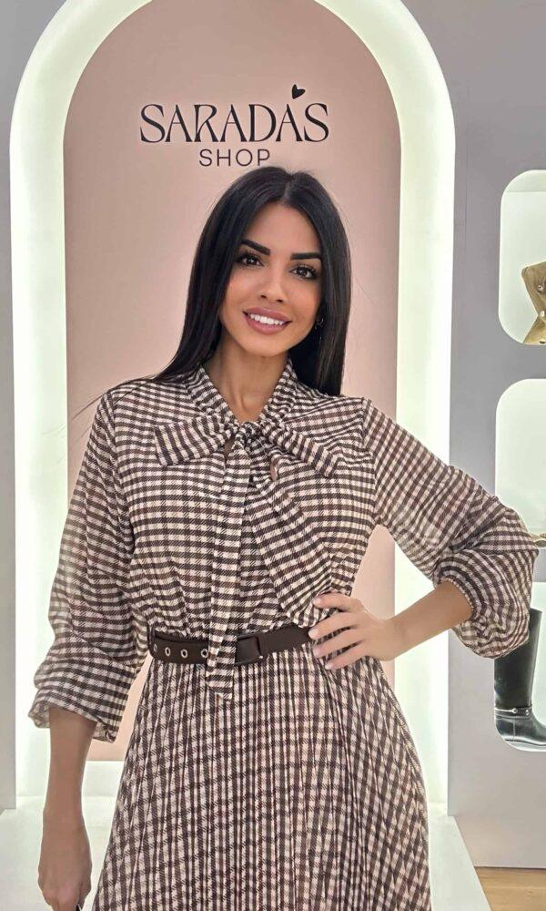 Vestido Lazo Chocolate