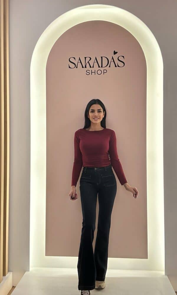 Denim Bolsillos Azul Oscuro