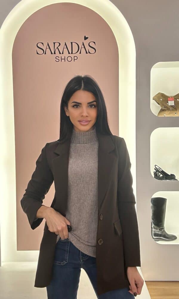 Blazer Mezcla Chocolate