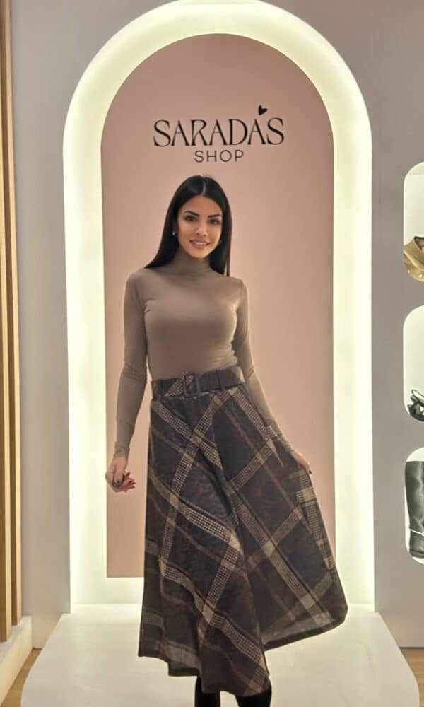 Falda Tartan Cinturón