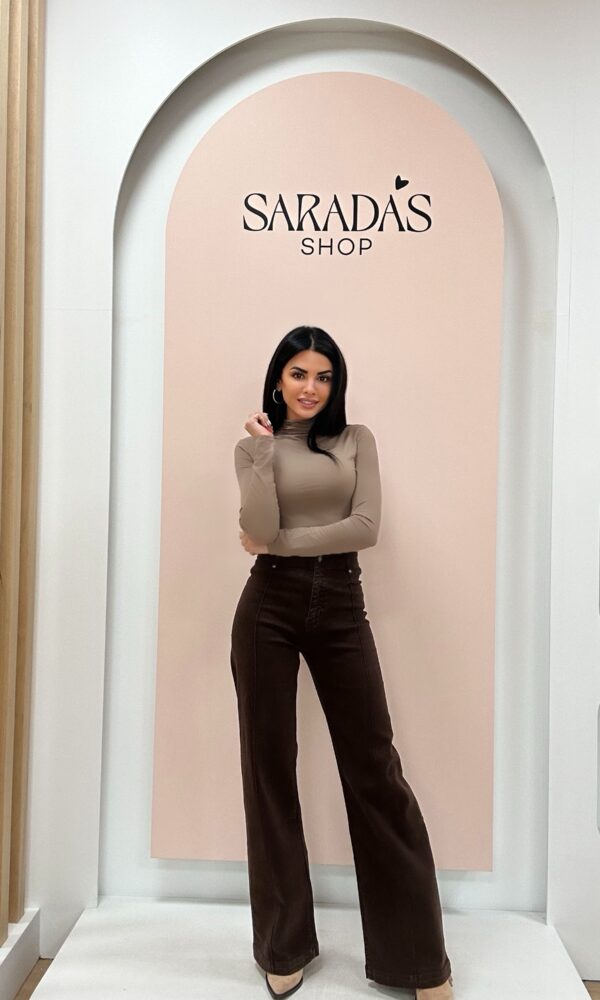 Denim Chocolate Wide Leg