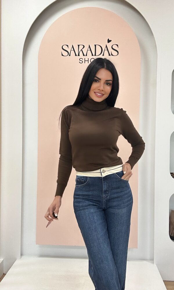 Denim Cintura Wide Leg