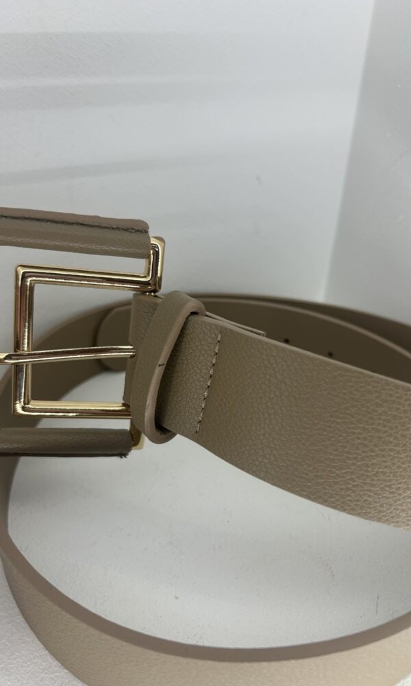 Cinturón Doble Hebilla Taupe