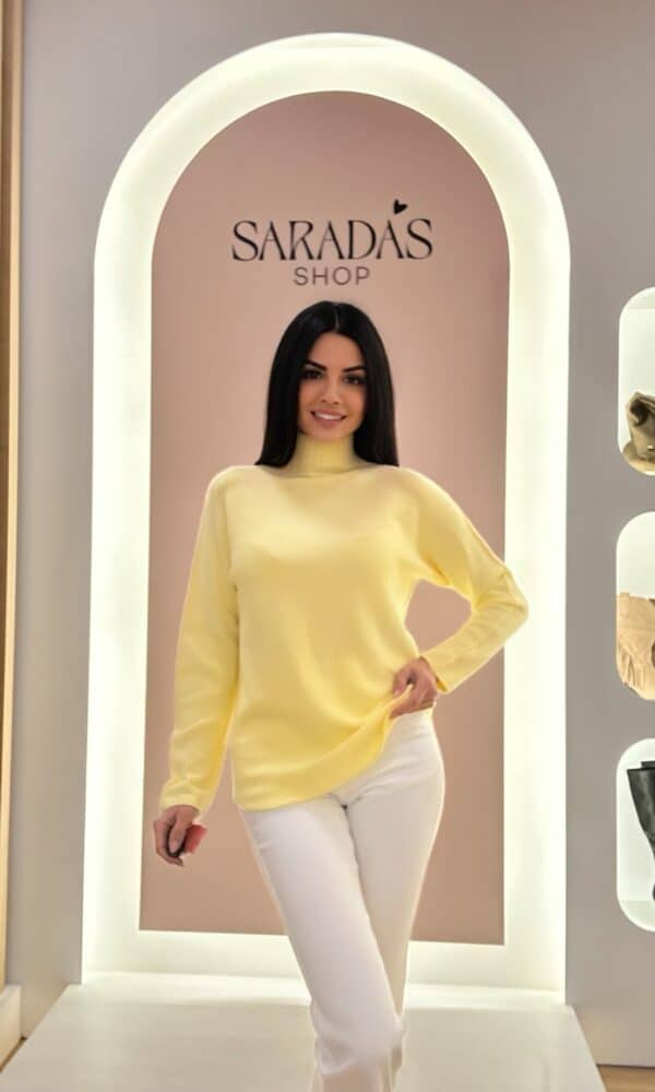 Jersey Cuello Alto Amarillo Pastel