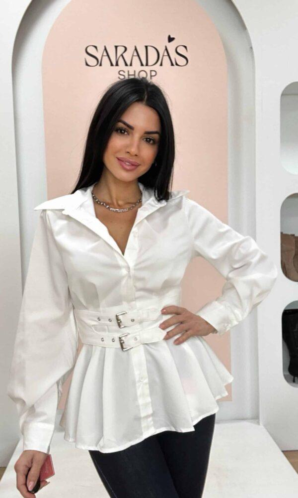 Camisa Cinturón Blanco