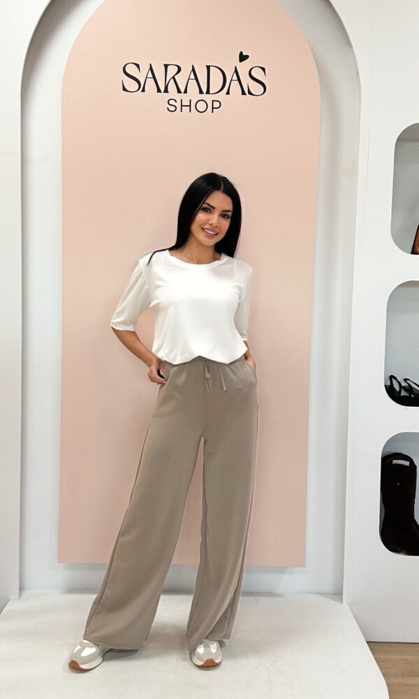 Pantalón Poliéster Taupe