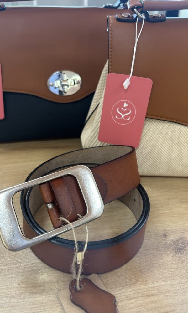 Cinturón Piel Camel