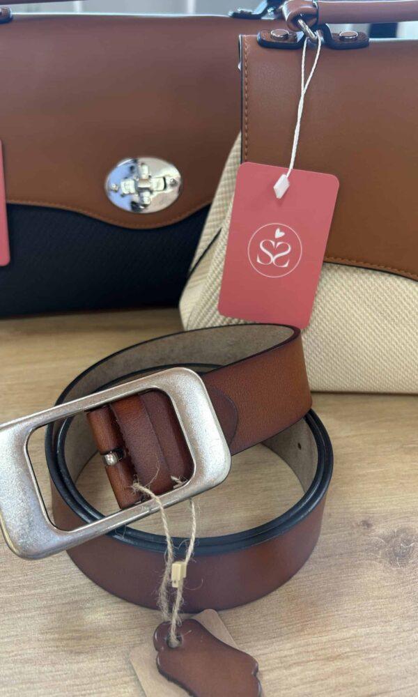 Cinturón Piel Camel