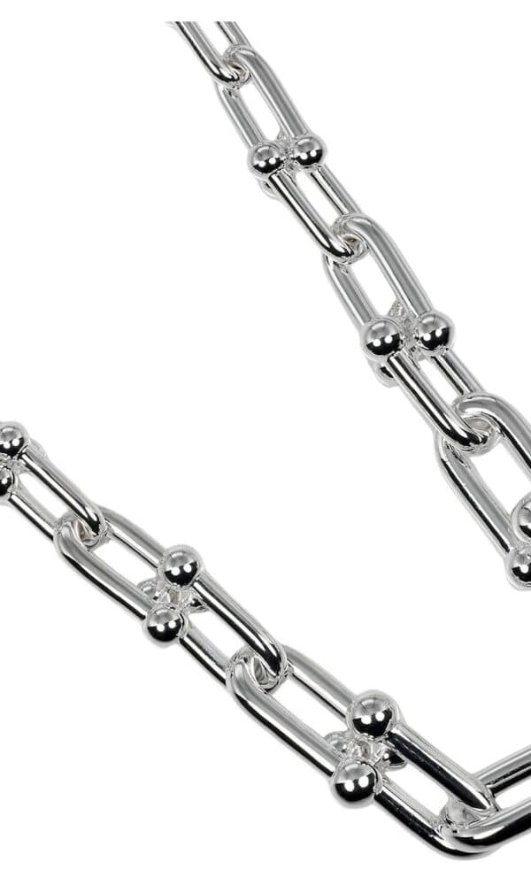 Collar Eslabones Plateado