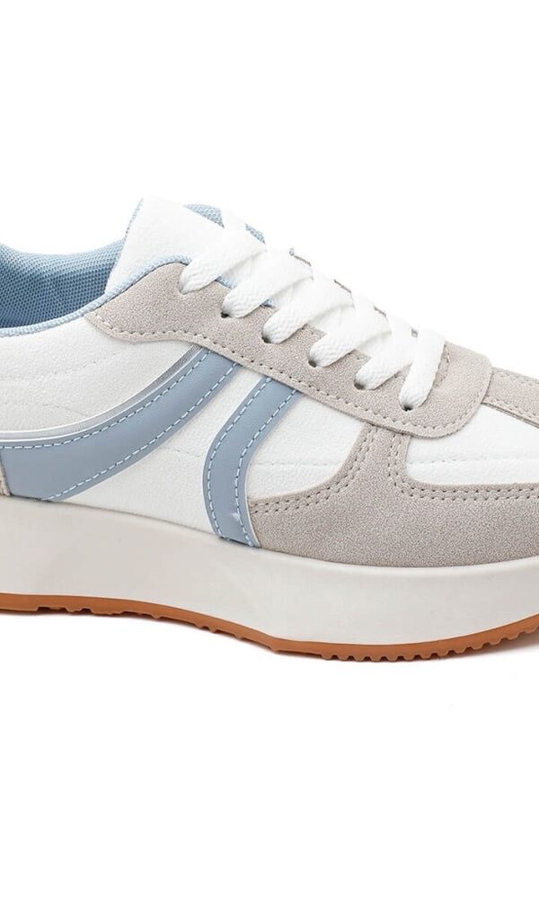 Deportiva Beige/Azul