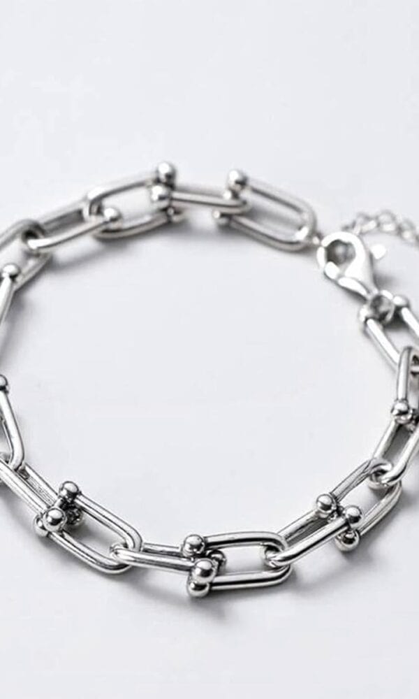 Pulsera Eslabones Plateado
