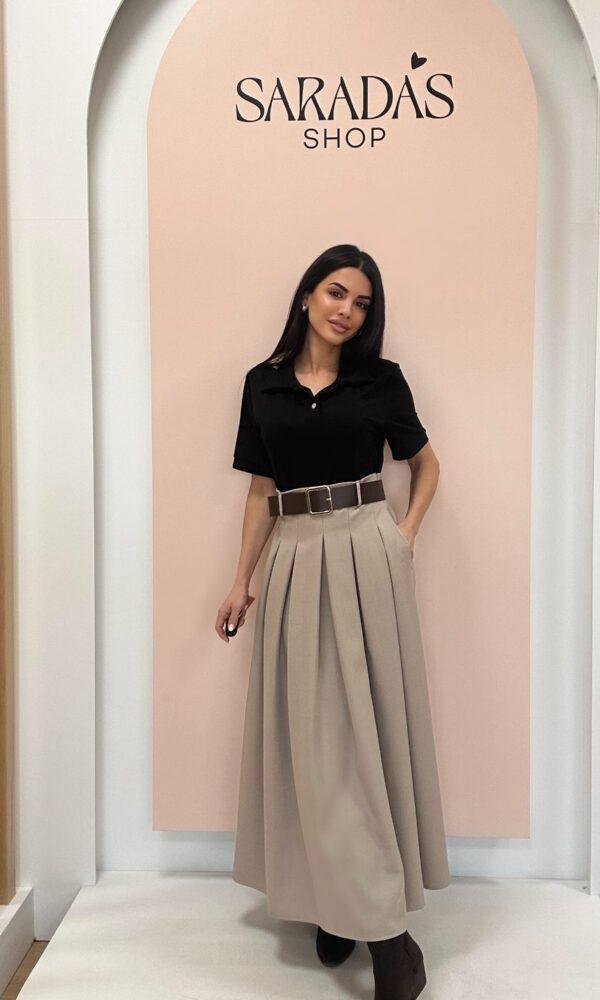 Vestido Combinado Topo/Negro