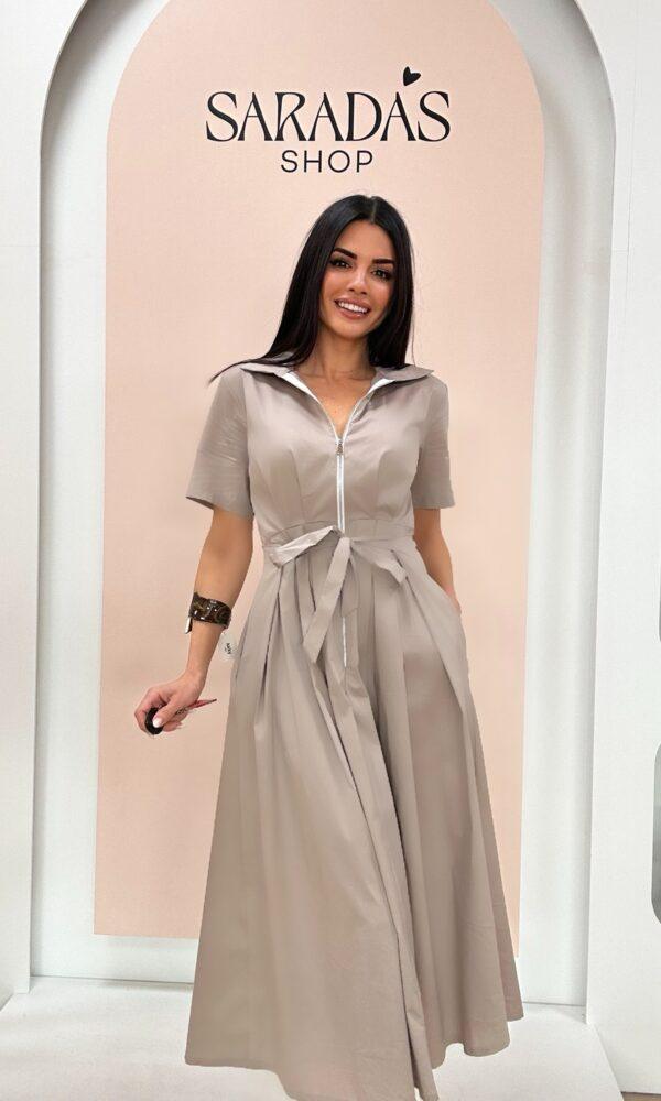 Vestido Cremallera Topo