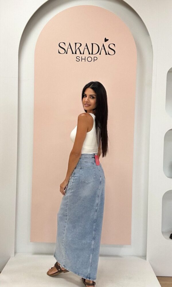 Falda Denim Larga
