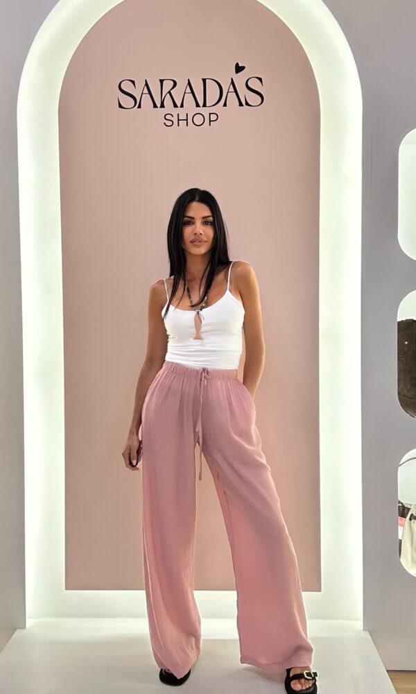 Pantalón Viscosa Rosa