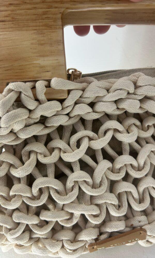 Bolso Cuerdas Crema