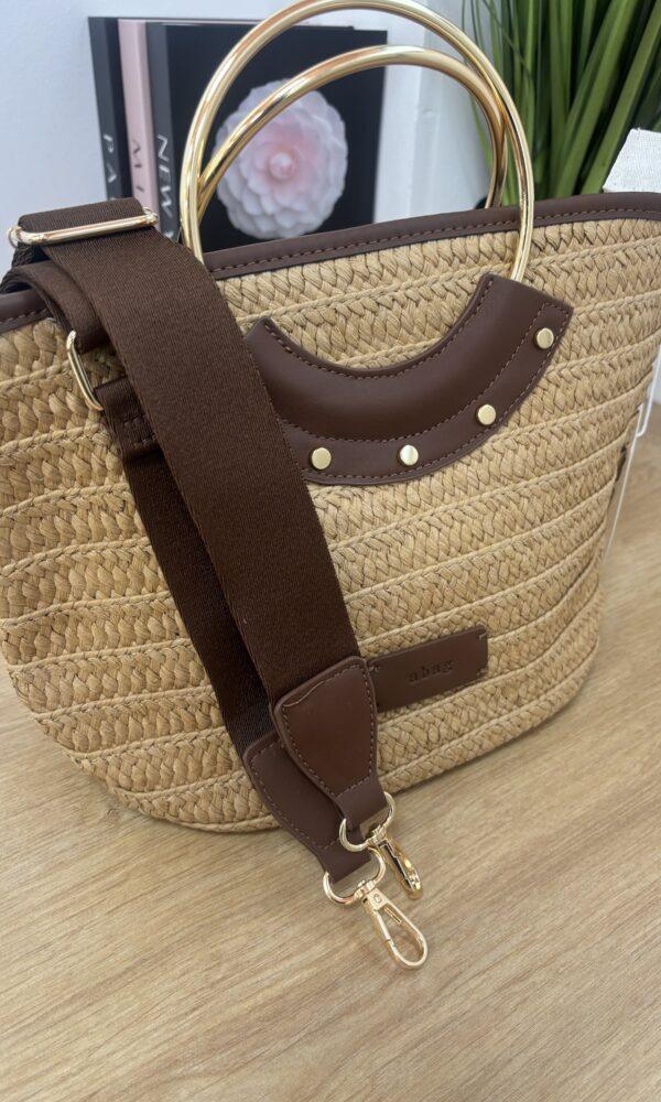 Bolso Rafia Aro