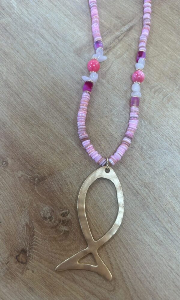 Collar Pez Rosa
