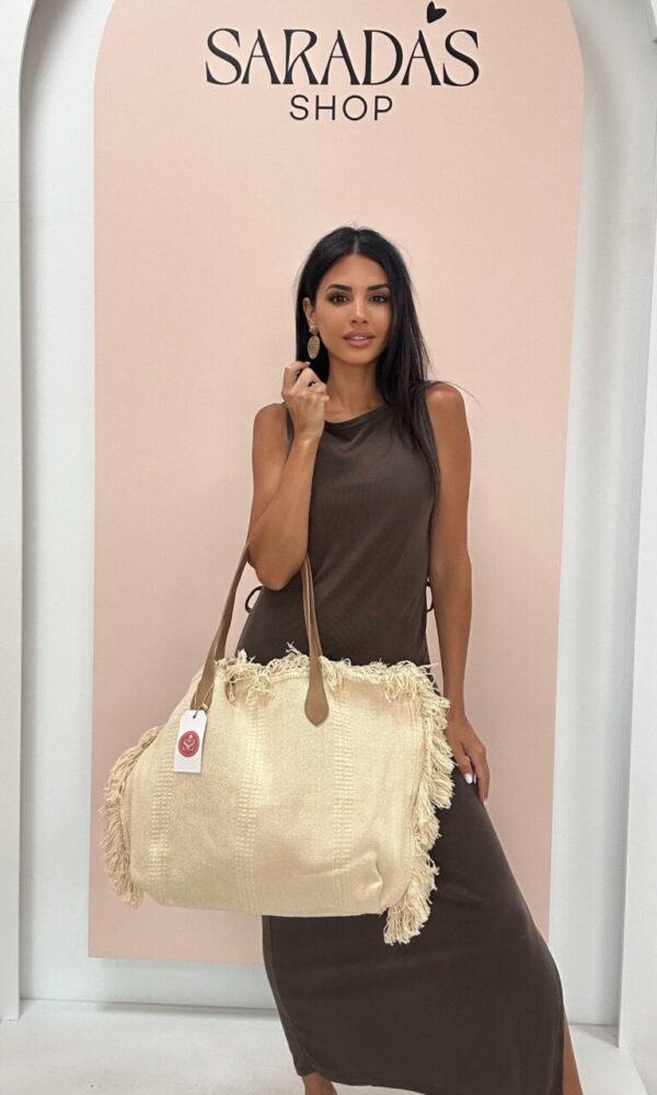 Bolsa Lona Beige