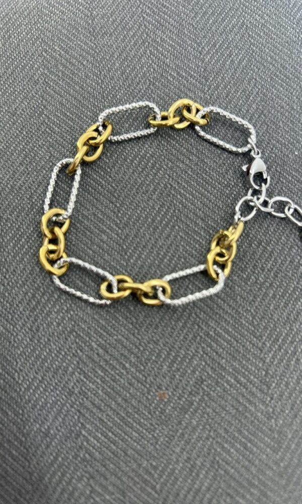 Pulsera Eslabones Bicolor
