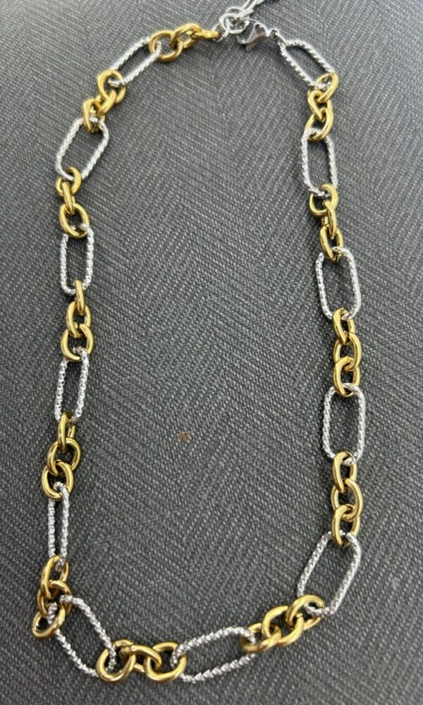 Collar Eslabones Bicolor