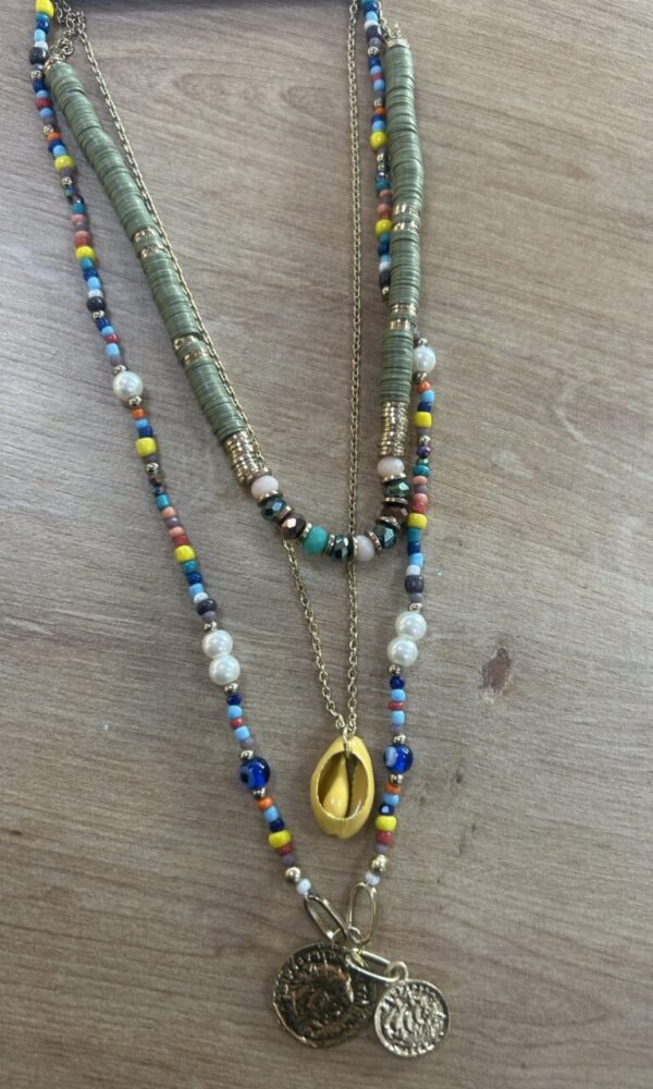 Collar Multicapa Cuentas