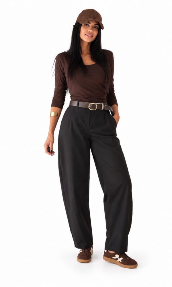 Pantalón Barrel Negro