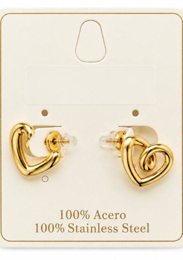 Pendiente Corazón Dorado