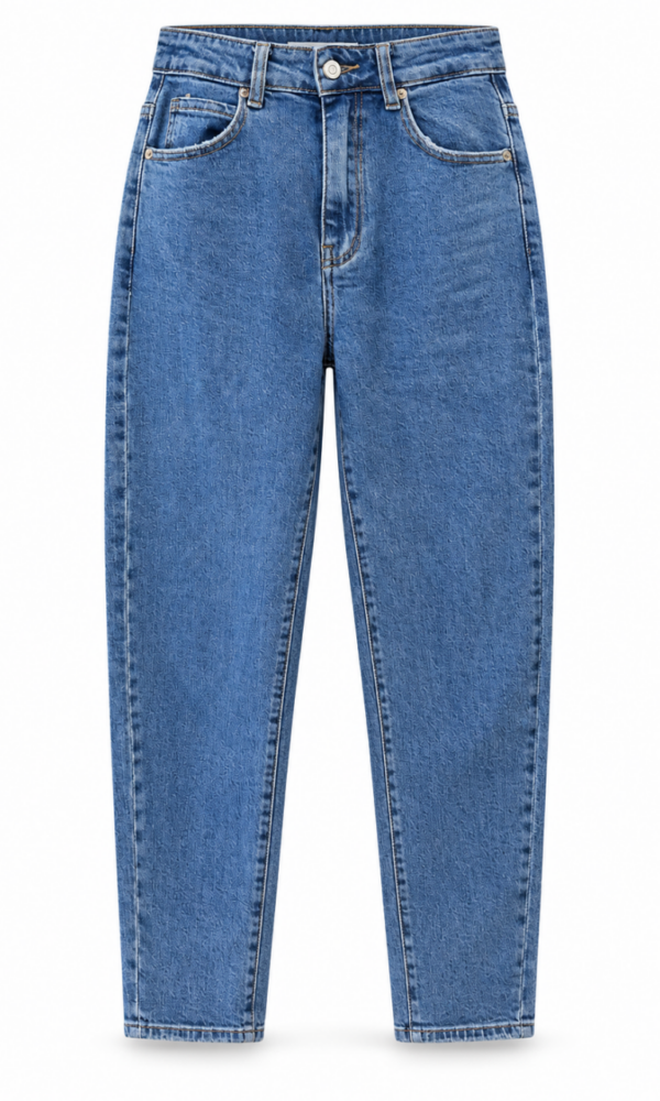 Denim Mom Azul