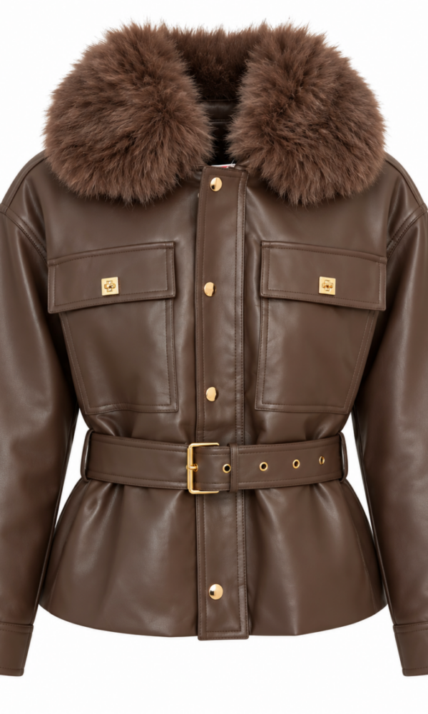 Chaqueta Pelo Chocolate