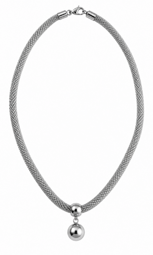 Collar Bola Plateado