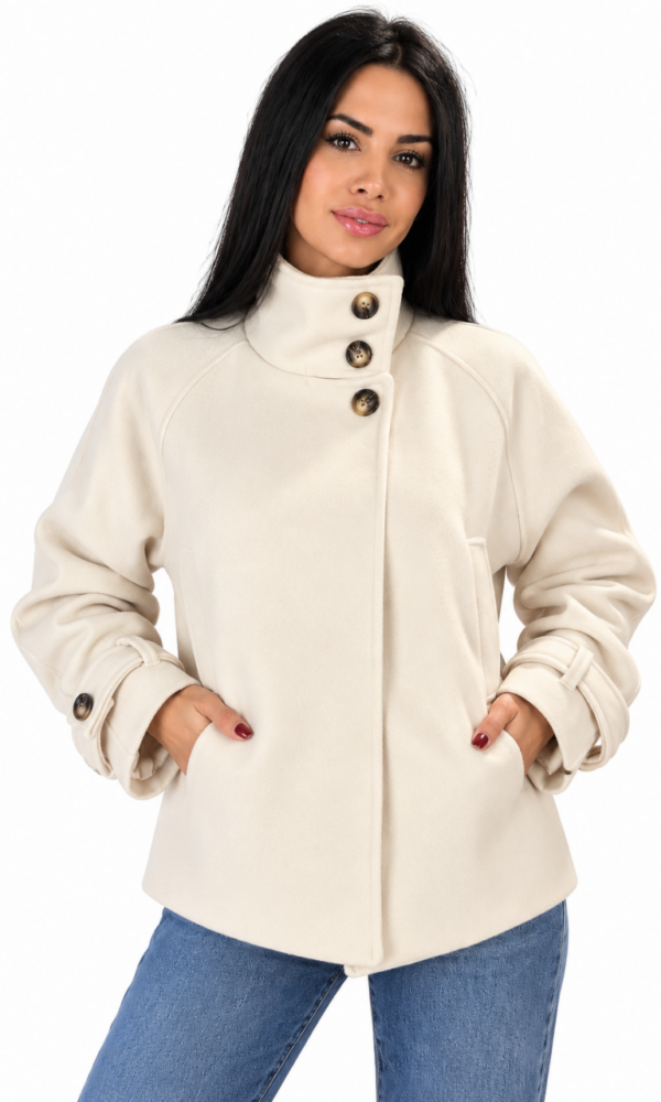 Chaqueta Paño Hueso