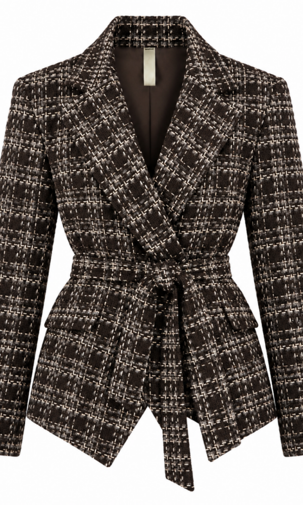Chaqueta Tweed Chocolate