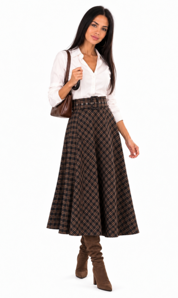 Falda Maxi Cuadros