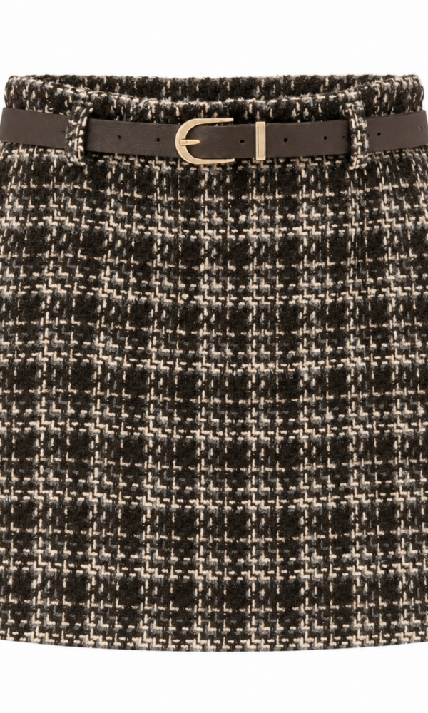 Falda Tweed Chocolate